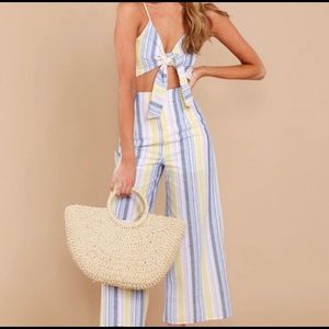 Lulus striped two piece set 💗